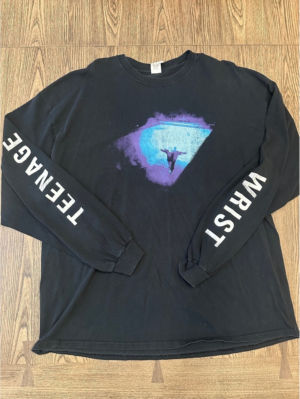 Teenage Wrist Band Long Sleeve Chrome Neon Jesus 2XL